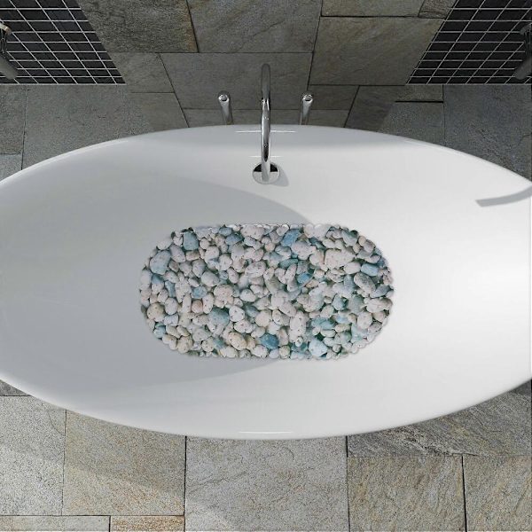 GETIT Anti-Slip Bath Mat Stone Design
