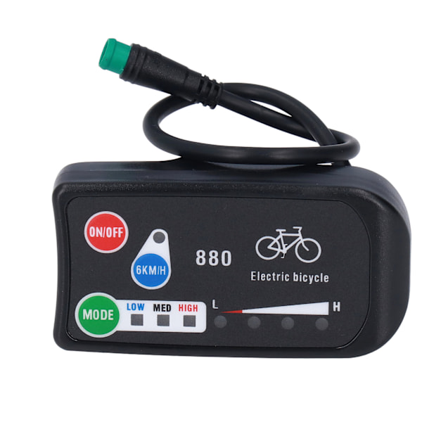 Sæt til konvertering af cykel til litiumbatteri 22A controller LED 880 display 1 til 2 forbindelsesledningssæt til 500W motor