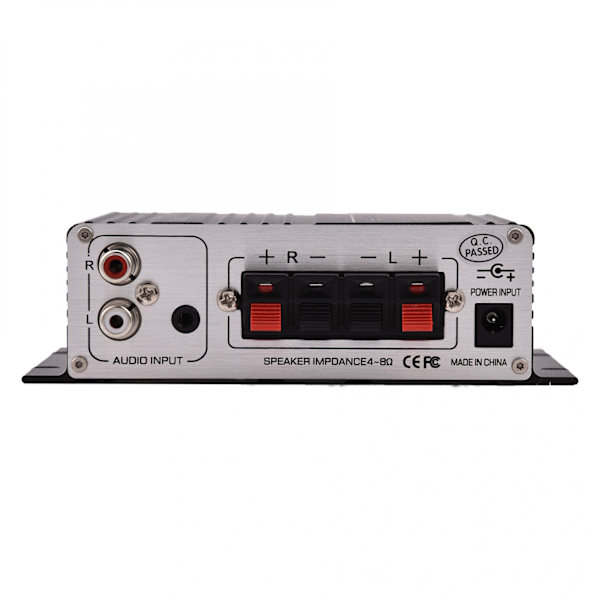 Mini 2-kanals HiFi stereo auto bilforstærker digital forstærker sort