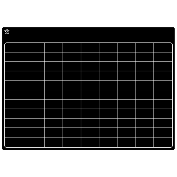 Magnetic Black Dry Erase Chore Chart för flera barn och Adu