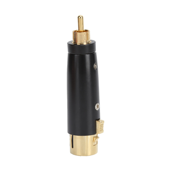 LZ1171G RCA-hane till XLR-hona adapter guldpläterad ljudkontakt för mixermikrofon