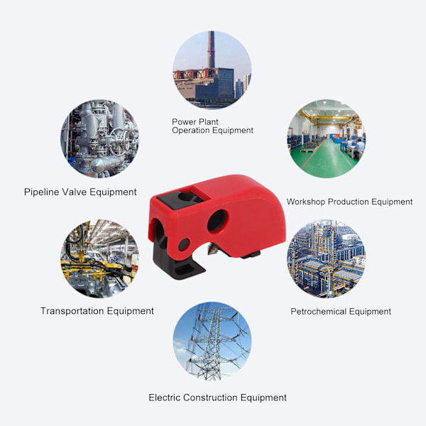 10 st kretsbrytarlåsningsenhet klämma på säkerhetslås set kit för industriell kemisk kraft