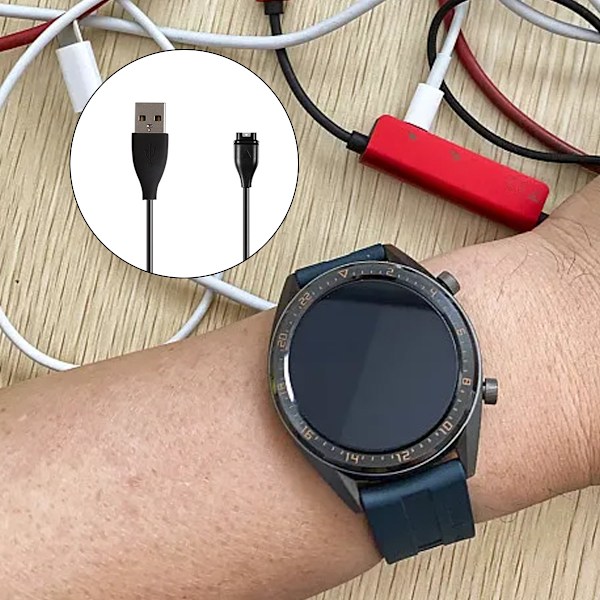 Högpresterande laddare för Garmin-klockor, komplett med snabbladdning & säkerhetsfunktioner, idealisk för frekventa resenärer (kompakt design)