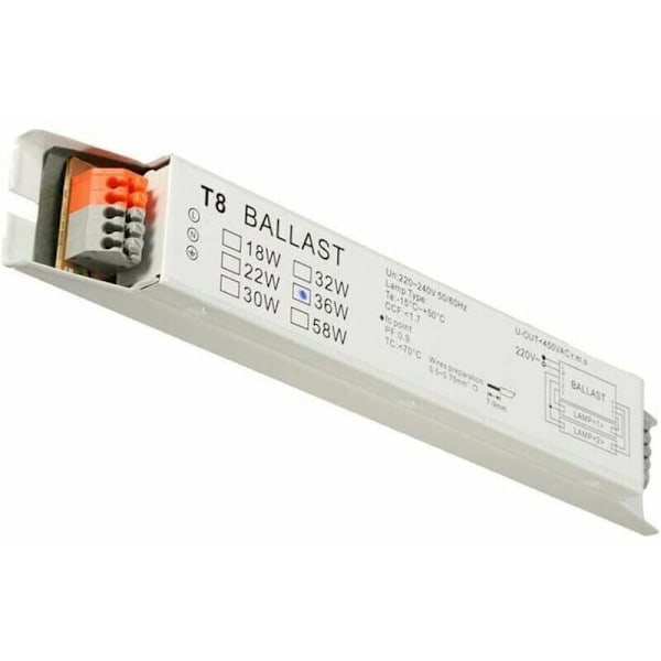 Tyst elektronisk ballast, icke-stroboskopiska lysrörsballaster som säkerställer energibesparingar och skydd för synen