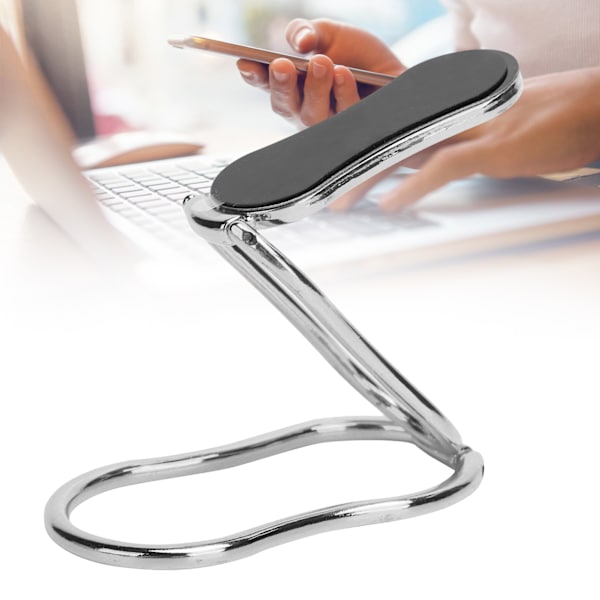 Finger Ring Mobiltelefon Hållare Stativ Fällbar 360° Roterande Telefon Baksida Handgrepp HållareSilver