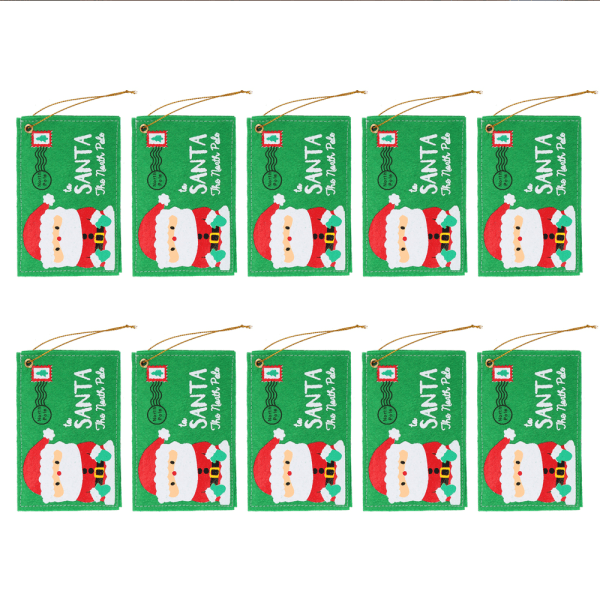 10pcs Christmas Letter Envelope to Santa Claus Xmas Candy Gift