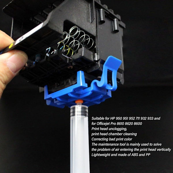 Printhead Rengøring Reparation Tilbehørssæt Print Hoved Uclog Cleaner til HP 950 951 952 711 932 933