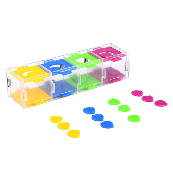 Färgseparationsleksak för födosök, interaktivt spel, giftfritt akrylmaterial, främjar intelligensutveckling, attraktivt utseende för