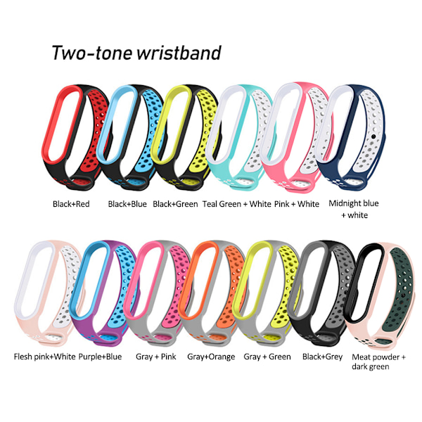 Silikonearmbånd Armbåndserstatning til Xiaomi Mi Band 5 Justerbar Armbånd til Xiaomi Mi Band 5 NFC