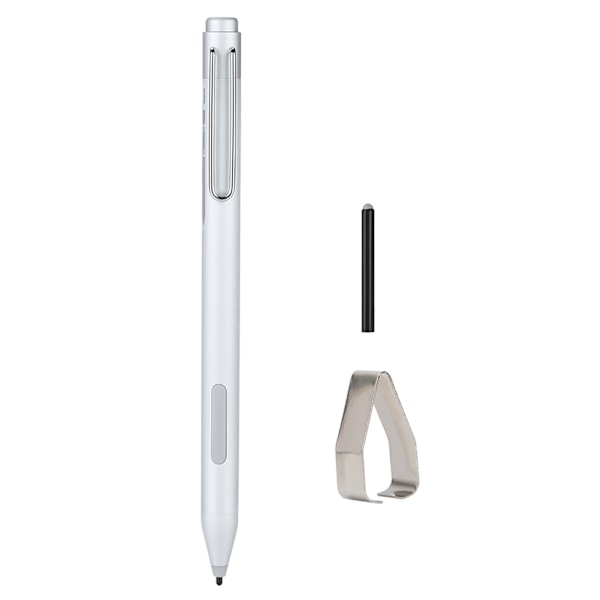 Bärbar professionell pekskärm aktiv tablett stylus penna för Microsoft Surface Pro3 Pro4 Silver