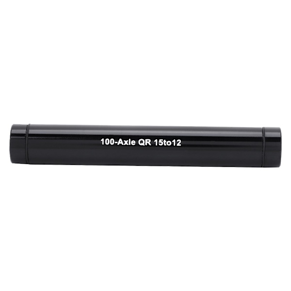 Gennemakslet navadapter til cykel 15mm til 12mm hurtigudløserspyd sort