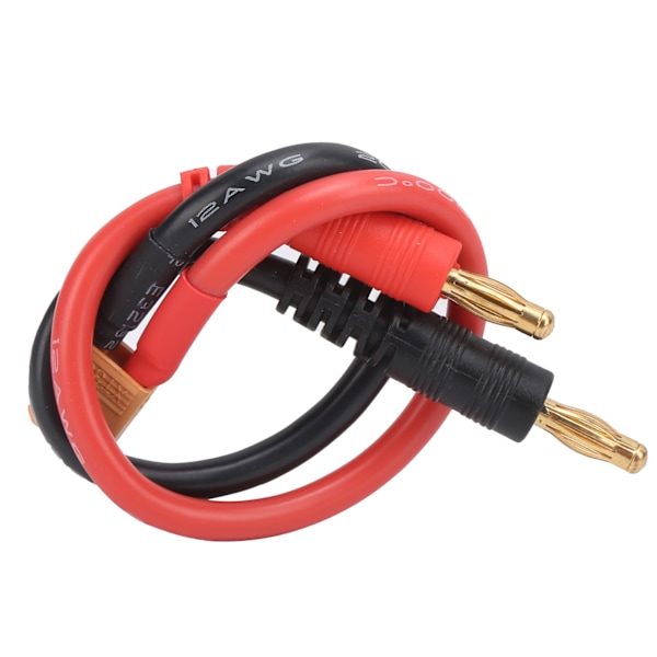 Litiumbatteri B6 ladekabel 4,0 mm bananplugg til XT30 12AWG silikontråd 15 cm