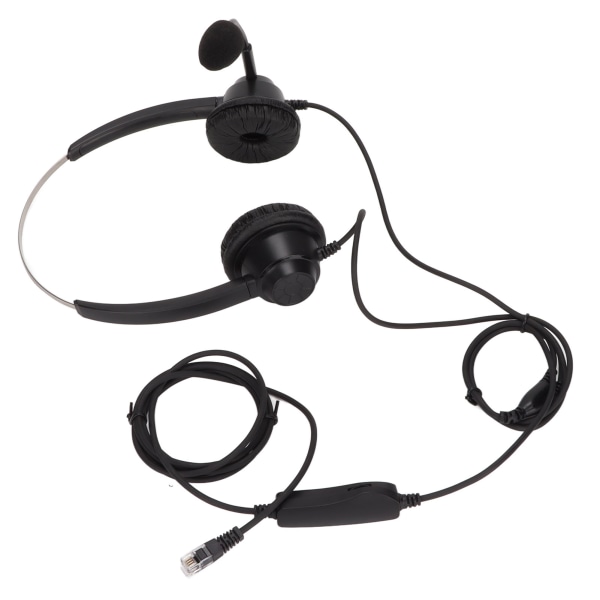 H360DRJ9MV RJ9 Kontor Headset Binaural Telefon Headset med Justerbar Højttalerstyrke og Mikrofon Mute