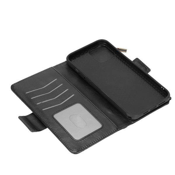 Multifunktionel pung etui PU læder magnetisk flip anti-tyveri telefon beskyttende cover