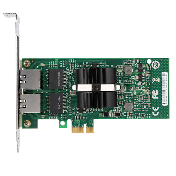 Til INTEL 82576-T2 Gigabit PCI e Dual Port Netværksadapterkort Desktop 1000Mbps Server NIC LED