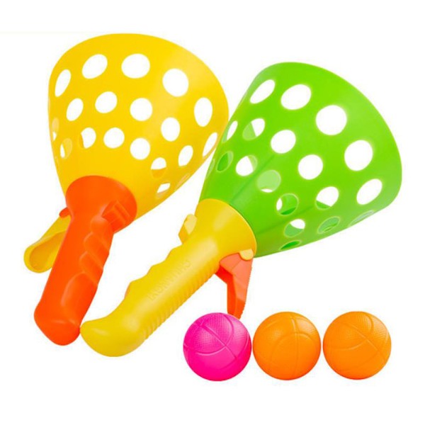Högkvalitativ och Tålig Design Pop and Catch Bollspel, Perfekt Barnpresent För Inomhus- och Utomhusaktiviteter Som Främjar Hand-Öga-Koordination Med Catch Launcher