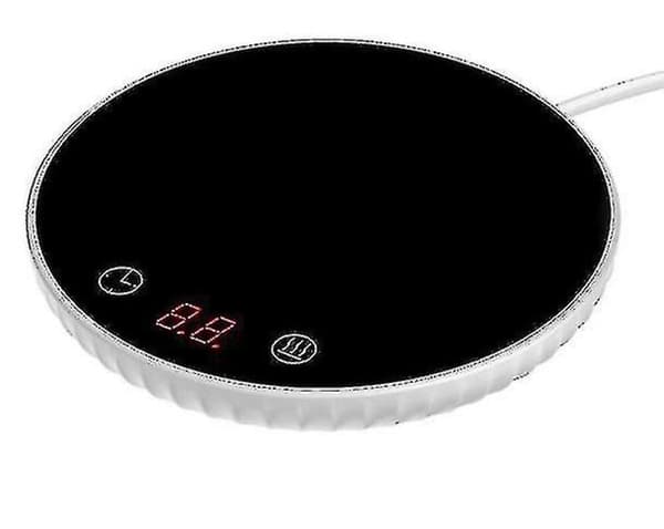 Mini intelligent konstant temperaturvärmare med tidsfunktion, vit LCD-display