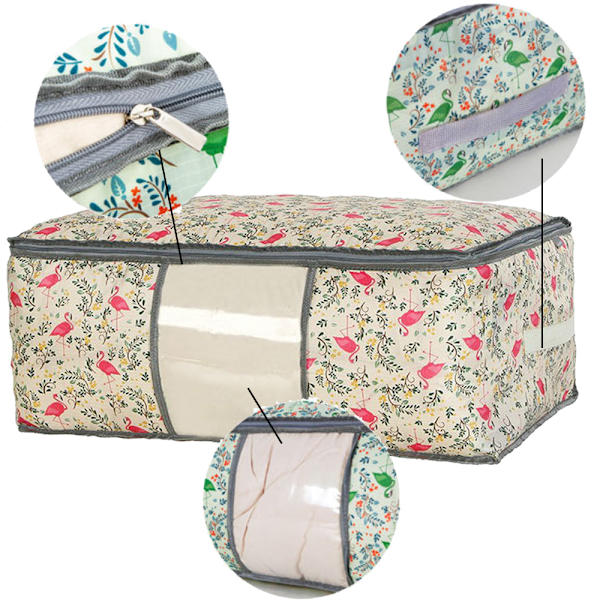 Quilt Organizer Taske Tøj Pakning Taske Opbevaringspose