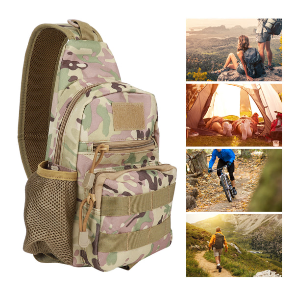 Sports Sling Chest Bag Camouflage Tactics Outdoor Compact Haversack Hiking Cycling Pack Bag