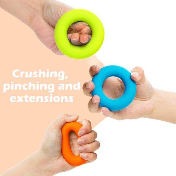 Ergonomiskt Designad Greppstyrketränare, Förbättra Fingerfärdighet Och Cirkulation, 30LB 40LB 50LB Motståndsnivåer För Idrottare Musiker Fysioterapi