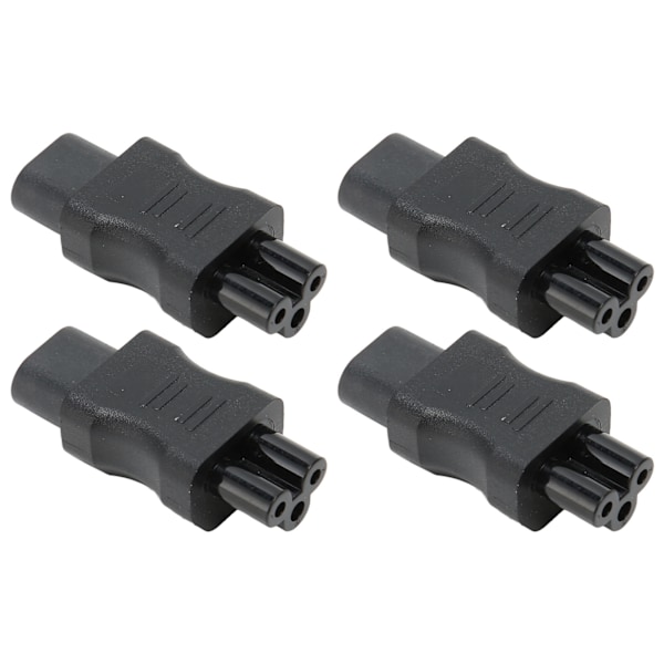IEC320 C8 til IEC320 C5 Konverter 10A 250V 2.5A 250V Strømkabeladapter til Laptop Strømadapter UPS Server 4 stk.