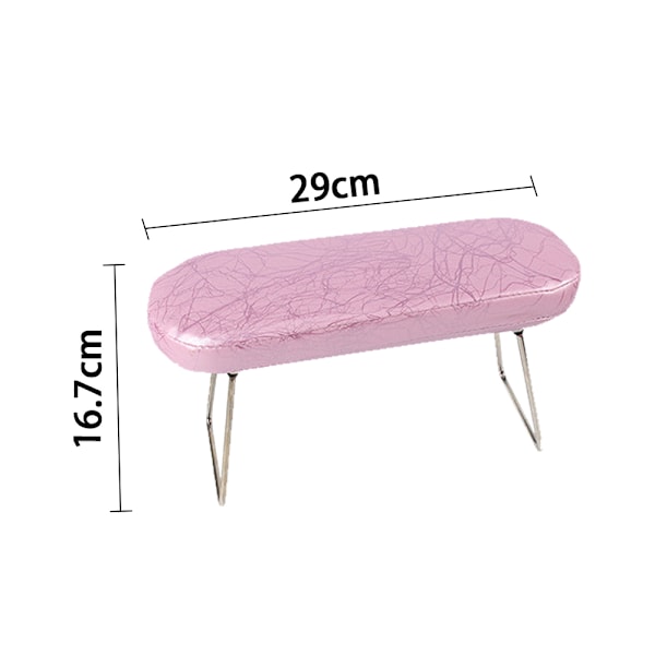 Acrylic Nail Armrest for Nails, Microfiber Leather Nail Rest H