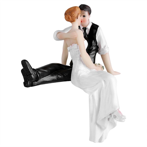 Bryllupskage Topper Par Brudepar Resin Figur Dekoration Sjov
