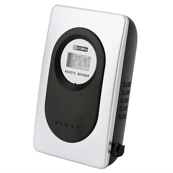 Trådlös LCD Väderstation Klocka Termometer Hygrometer Utomhus Inomhus Temperatur Luftfuktighet