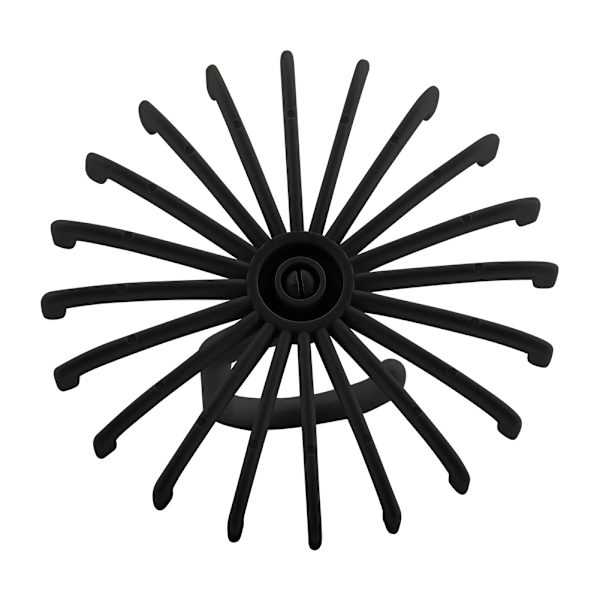 360° drejelig slipsholder, bælte, tørklæde, krog, bøjle, holder, arrangør (sort)