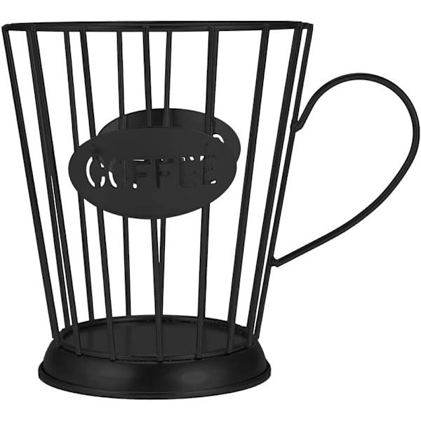 Innovativ Kaffekapsel- och Podhållare, Metallmuggformad Bänkskivaorganisatör för Stor Kapacitet, Högkvalitativt Material med Ihålig Struktur