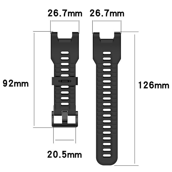 Silikonersättningsband för Amazfit T Rex Smartwatch Mjukt andningsbart armband Installationsverktyg