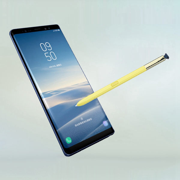Plastskal Pekskärmsskrivande Stylus Penna För Samsung Note 9 N960F N960U (Gul)