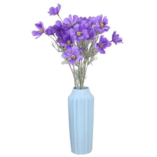 Artificial Cosmos Bipinnata Flower Simulation Flower Bouquet For Home Decoration(Purple)