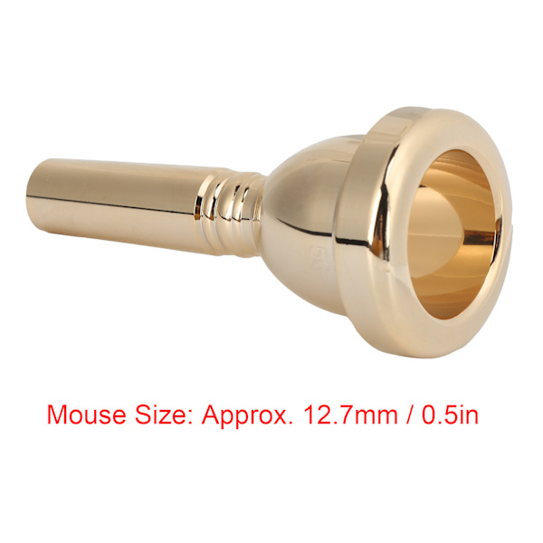 Trombones munnstykke Tenor Stor Shank Munnstykke Metall 12,7 mm 5G Tilbehør Erstatning TR‑03Gull