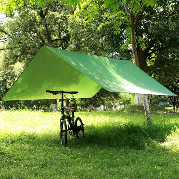 Tält presenning hängmatta regnskydd silverbelagd solskydd vattentät camping presenning multifunktionell picknickmatta för utomhuscamping strand