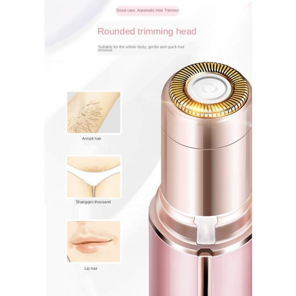 Ansiktshårborttagning för kvinnor - Smärtfri hårborttagningsmedel, Waterpr Pink