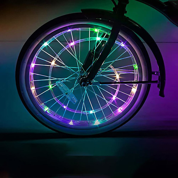 Enkla Cykelhjulslampor, Vattentäta För Oöverträffad Hållbarhet, Snabb Installation, Säkerhetsförbättring, Färgglad Belysning, Perfekt Present För