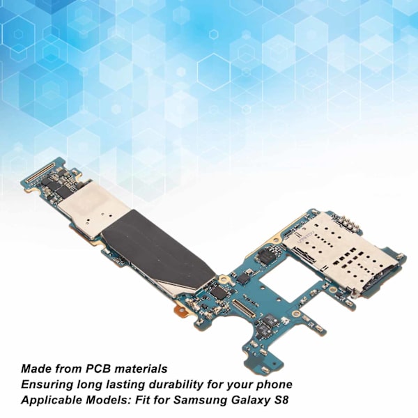 Avaa lukitus matkapuhelimen emolevy Tarkka koko PCB 64GB muisti Matkapuhelin emolevy Samsung Galaxy S8 EU-versio
