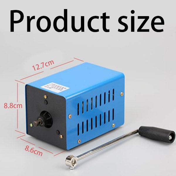 Högeffekts handvevgenerator för nödsituationer utomhus USB-telefon Datorladdning 3V/5V/6V/9V/12V/15V