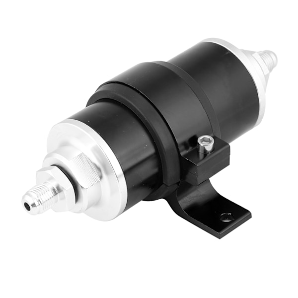 Universal svart 30 mikron billet aluminium inline bränsle bensin filter  fäste AN6/AN8/AN10 svart