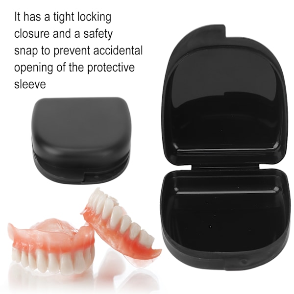 Dental Retainer Case Compact Denture Travel Mouth Guard Case Opbevaringsbeholder til tilbehør