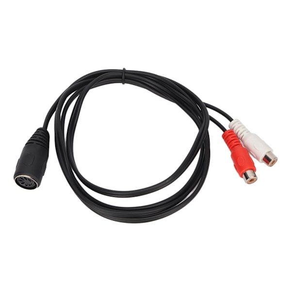 DIN 7 PIN til 2 RCA-kabel DIN 7PIN hun til 2RCA hun Y-splitterkabel til elektronisk piano lydudstyr 4,9 fod