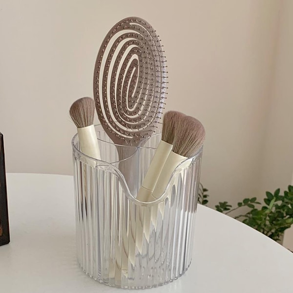 Skrivbordsarrangör, pennhållare, skolmaterialarrangör för penna, penna, penslar, 4 fack, 12,3*12cm
