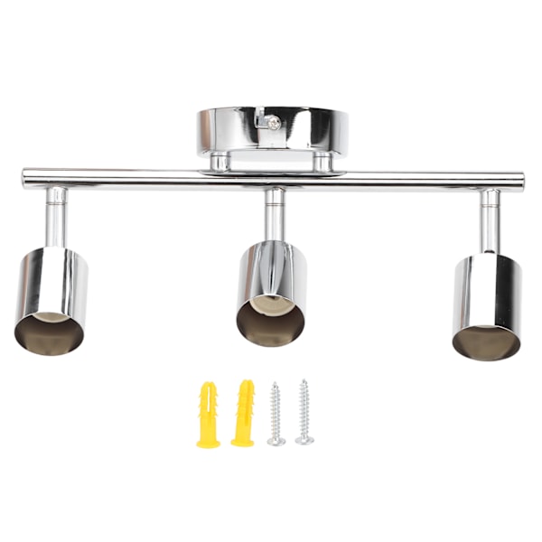 3 LED Skinnelys Base Justerbar Fleksibelt Roterbar 3 Vejs Loftspot Base til Soveværelse Spisestue Stue Indkøbscenter