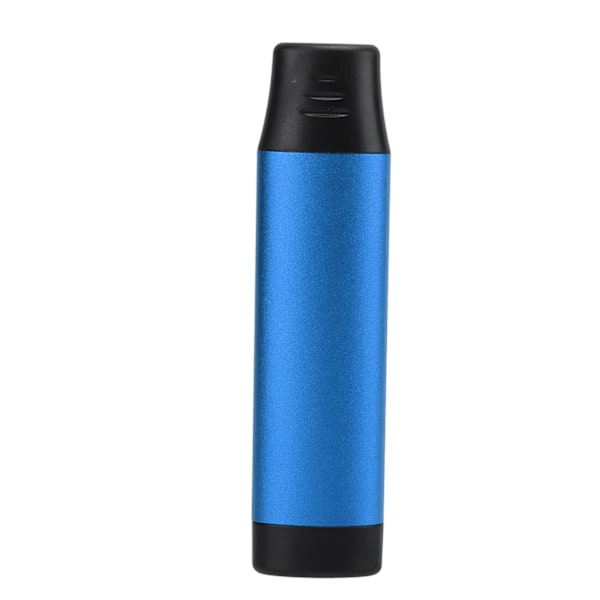 Metal Kazoo Resin Mundstykke Justerbar Stramhed Blæseinstrument med Fløjte Membraner Blå