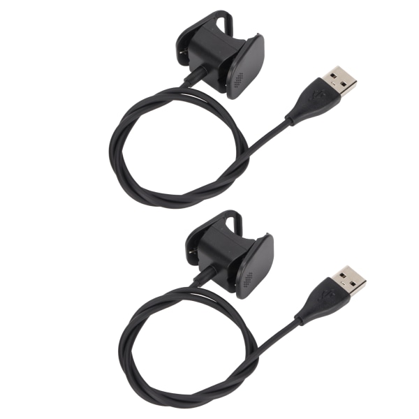 2 kpl 55 cm:n USB-latauskaapeli Fitbit Charge 4 -älykellolle, varaosalaturi, lataustelakka