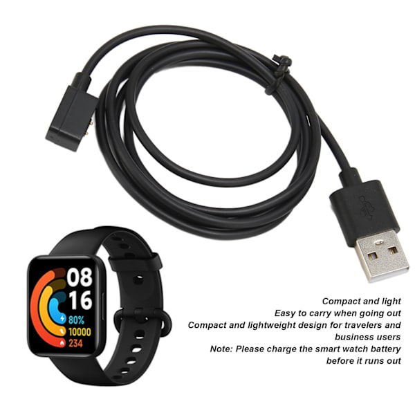 Magnetisk laddningskabel för Xiaomi Redmi Watch 2 5V 3,3 tum