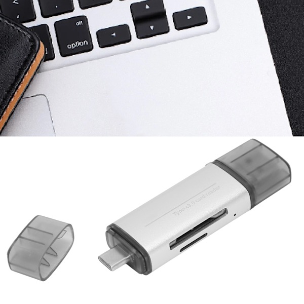 USB3.0 Multifunksjonell Høyhastighets Aluminiumlegering Minnekortleser TypeC Mobiltelefon Datamaskin