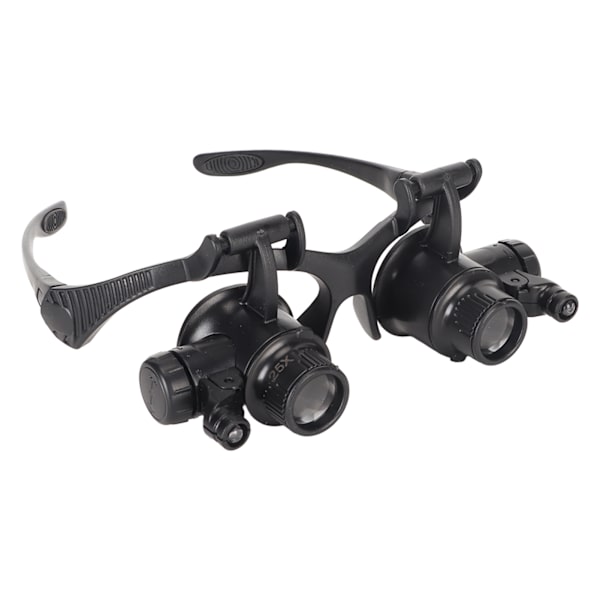 Lupp med LED-ljus för klockreparation, handsfree-förstoringsglas, pannband, visir för närarbete, smyckestillverkning, läsning