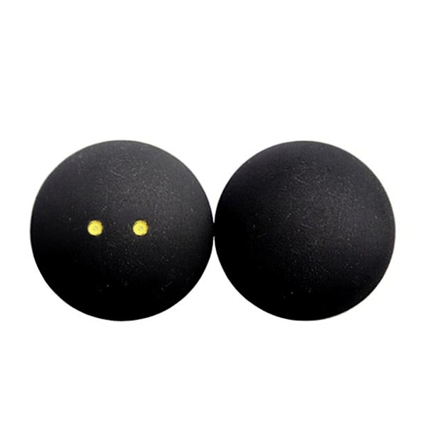 Professionella Squashbollar för Träning, Två Gula Prickar Långsam Racketboll för Erfarna Spelare (Unisex), Set om 2, Förbättrade Utomhussporter
